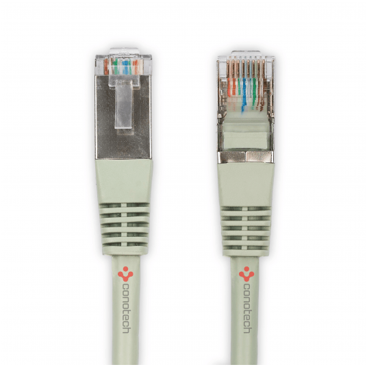 PATCH CORD F/UTP kat.5e 0,5m - SZARY -zdjęcie numer 1