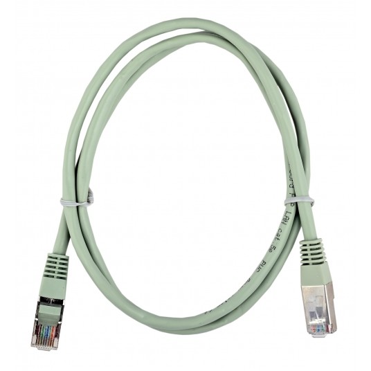 PATCH CORD F/UTP kat.5e 1m - SZARY -zdjęcie numer 4