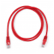 PATCH CORD U/UTP kat.5e 0,5m - CZERWONY -zdjęcie numer 2