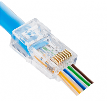 WTYK RJ45 UTP kat.5e - PRZELOTOWY